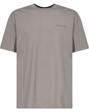ih nom uh nit This Is Authentic Graphic-Print T-Shirt - Grey