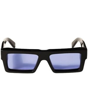 Off-White c/o Virgil Abloh Rectangle-Frame Sunglasses - Blue