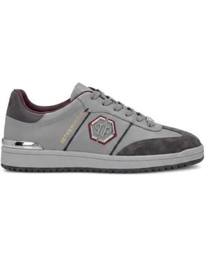 Philipp Plein Low-Top Sneakers Retro Hustle Bicolor - Gray