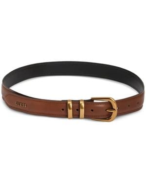 Guess Embossed Belt - Brown