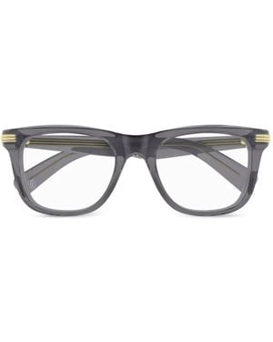 Cartier Brille Mit Eckigem Gestell - Grau