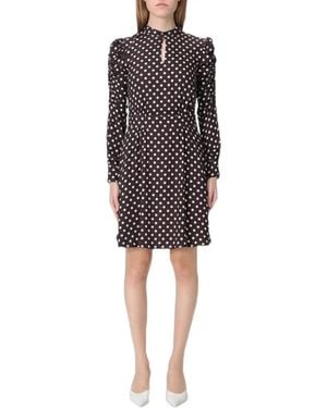 Mar De Margaritas Polka-Dot-Print Maxi Dress - Black