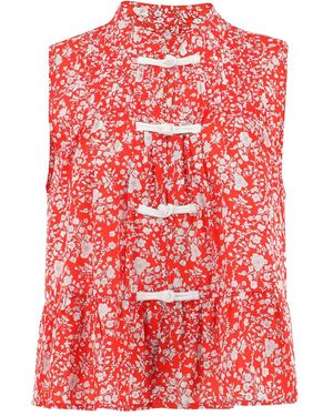 Sea Top Lucille Liberty con estampado floral - Rojo