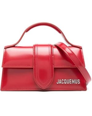 Jacquemus Top Handle Leather Bag - Red