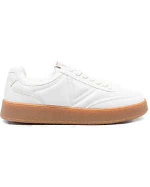 Guess Baskets À Patch Logo - White