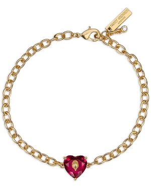 Kurt Geiger Crystal Heart Bracelet - Metallic