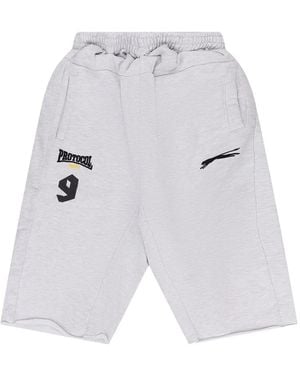 Protocol Index Folded-Waist Track Shorts - White