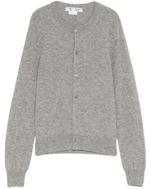 Comme des Garçons Button-Up Crew-Neck Cardigan - Grey