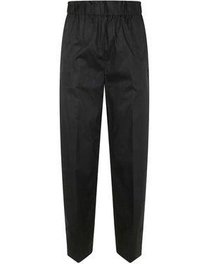 Twinset Elasticated-Waist Trousers - Black