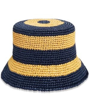 La DoubleJ Striped Bucket Hat - Blue