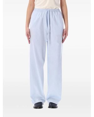 Loulou de Saison Cotton Poplin Trousers - Blue