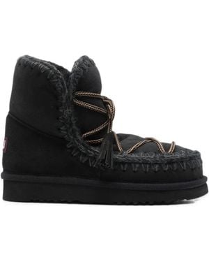 Mou Eskimo Scoubidoo Ankle Boots - Black