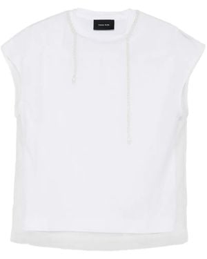 Simone Rocha Round-Neck T-Shirt - White