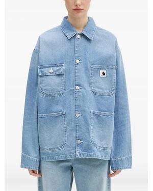 Carhartt ポケットディテール デニムジャケット - ブルー