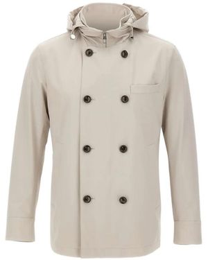 Montecore Veste Croisée À Capuche - White
