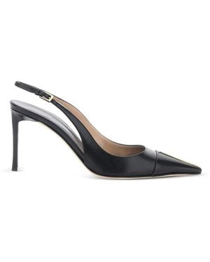 Tom Ford T-Motif Slingback Court Shoes - Black