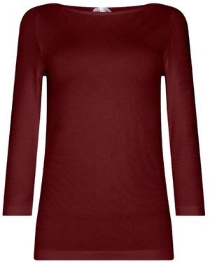 Wolford T-Shirt Met Boothals - Rood