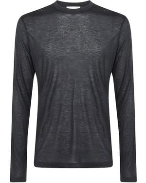 Woc Pau Long-Sleeve Round-Neck T-Shirt - Blue