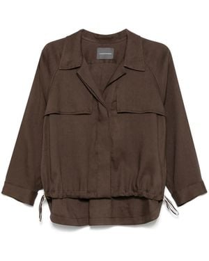 Lorena Antoniazzi Twill Shirt Jacket - Brown