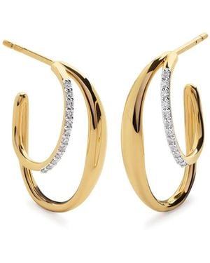 Monica Vinader Nura Medium Oorbellen - Metallic