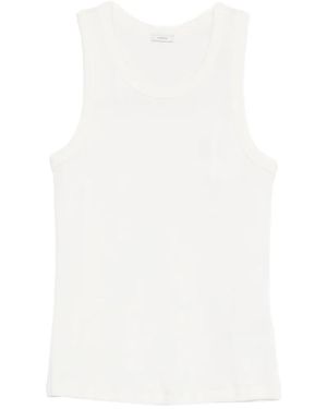 JOSEPH Yeux Ribbed Tank Top - White