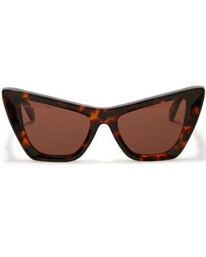 Off-White c/o Virgil Abloh Edvard Cat-Eye Sunglasses - Brown