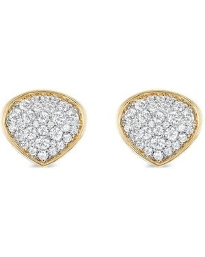 Marina B 18K Trisola Diamond Earrings - Metallic