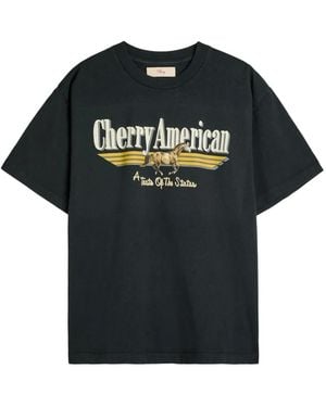 CHERRY LA Camiseta Coast To Coast Con Motivo Gráfico - Negro