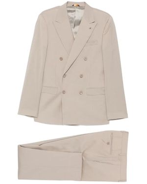 Manuel Ritz Double-Breasted Suit - White