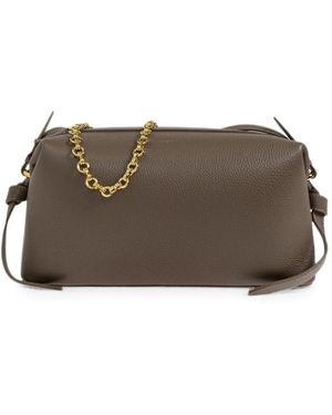 Yuzefi Brioche Pouch Shoulder Bag - Brown