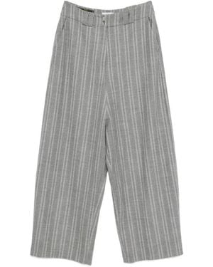 Vestiaire d'un Oiseau Libre Striped Trousers - Grey