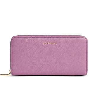 Coccinelle Logo-Appliqué Wallet - Purple