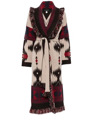 Alanui Fringe-Trim Coat - Natural
