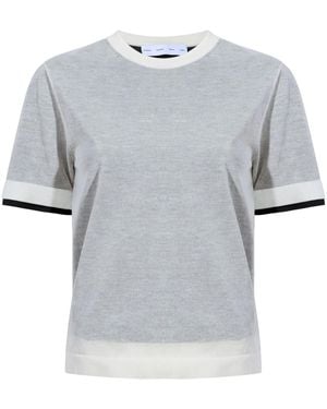 Proenza Schouler Powell シアーニット トップ - グレー
