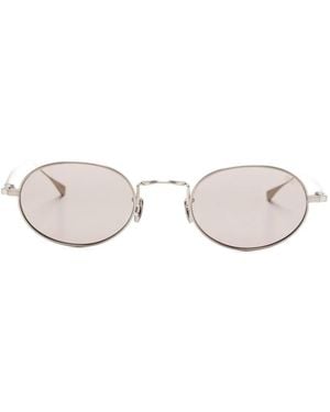 Eyevan 7285 Oval-Frame Sunglasses - Metallic