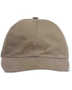 Brioni Embroidered Baseball Cap - Brown