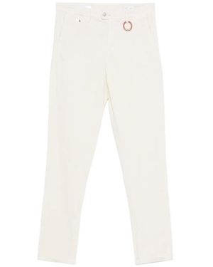 Sartoria Tramarossa Pantalones con cierre de botón - Blanco