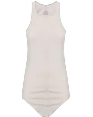 Rick Owens Ribbed Bodysuit - White