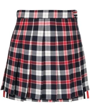 Thom Browne Minigonna School Uniform Twill - Rosso