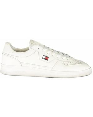 Tommy Hilfiger Greenwich Logo-Patch Trainers - White