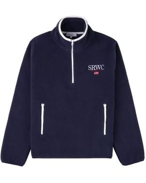 Sporty & Rich Zip Fleece Jacket - Blue