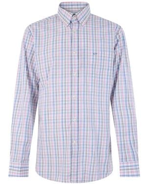 Paul & Shark Checked Long-Sleeve Shirt - Purple