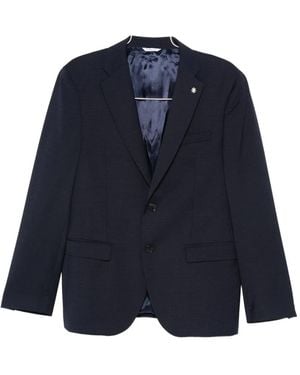 Manuel Ritz Wool Single-breasted Suit - ブルー