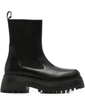 SERGIO MORETTI FIRENZE Chunky-Sole Chelsea Boots - Black