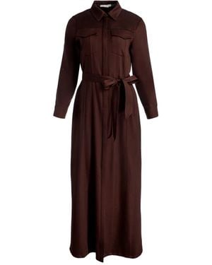 Alice + Olivia Chassidy Belted Midi Dress - Brown