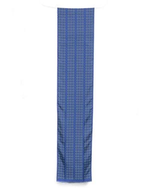 Tom Ford Geometric-Pattern Scarf - Blue