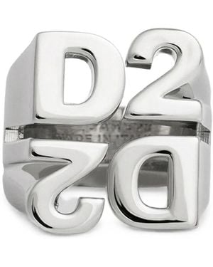DSquared² D2-Upside-Down Ring - White