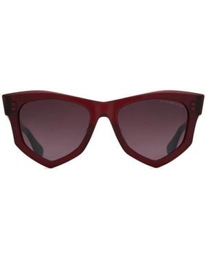 Dita Eyewear Obsidion Geometric-Frame Sunglasses - Purple