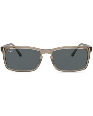 Ray-Ban Zonnebril Met Rechthoekig Montuur - Grijs