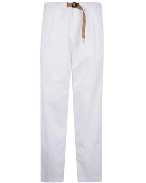 White Sand Belted Trousers - White